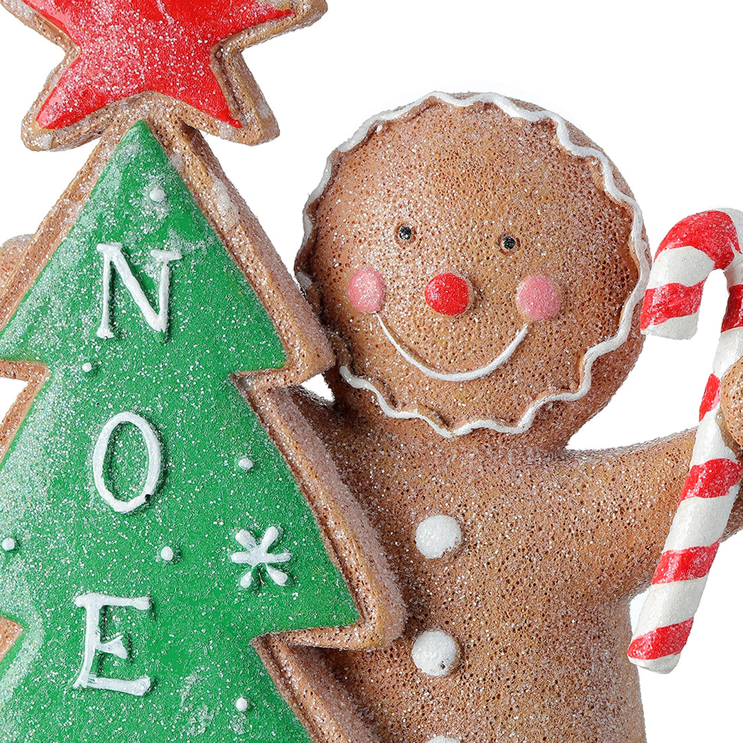 6" Resin Tree Star Gingerbread Kids Set of 2 Multi Color - Diamond Home USA