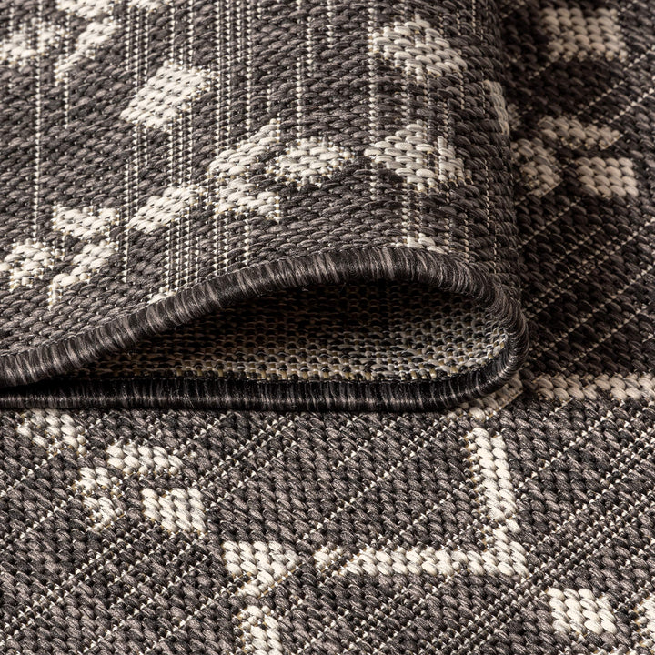 JONATHAN Y Trebol Moroccan Geometric Textured Weave Indoor/Outdoor Area Rug