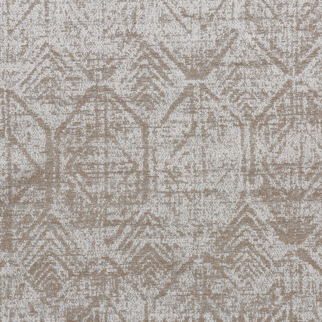 Sun Zero Darren Distressed Woven Jacquard Blackout Grommet Curtain Panel 50" x 84 Inches - Camel - Diamond Home USA