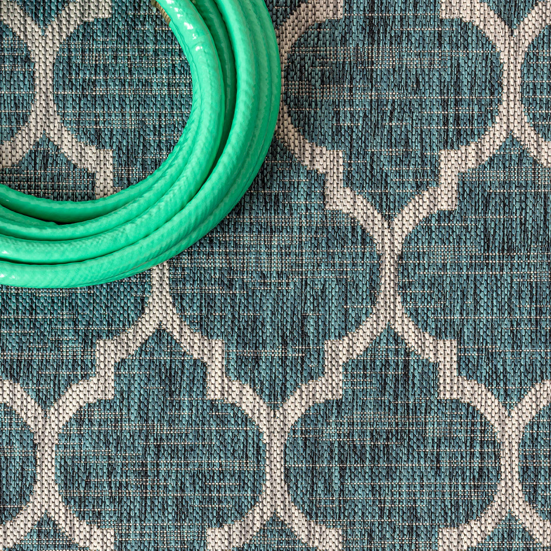 JONATHAN Y Zinnia Moroccan Trellis Textured Weave Indoor/Outdoor Area Rug