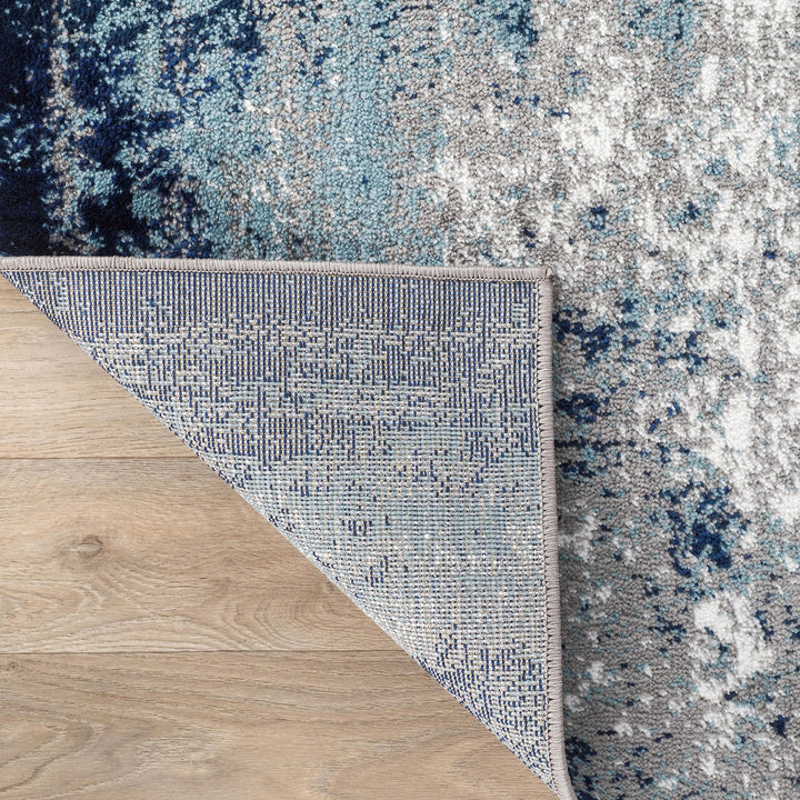 Rugshop Distressed Abstract Watercolor Area Rug