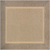 Couristan Stria Texture Area Rug 7'6" Square Natural Coffee 7'6" Square - Light Brown