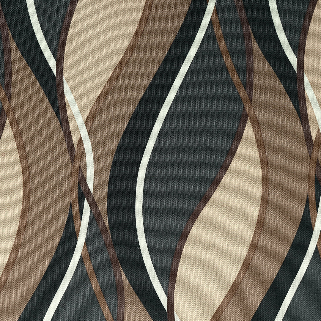 No. 918 Intersect Ogee Print Semi-Sheer Grommet Curtain Panel