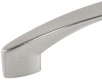 Contemporary 7 1/8 Inch High Heel Arch Design Stainless Steel Finish Cabinet Bar Pull Handle (Case 25) Nickel - Diamond Home USA