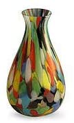 Handmade Rio Carnival All Occasion Gift Glass Bright Color Mid Century Modern (Brazil) Green