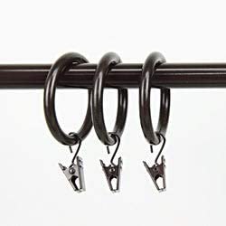 Heavy Duty 1 5 Inch Cocoa Curtain Rings (Pack 10) Brown