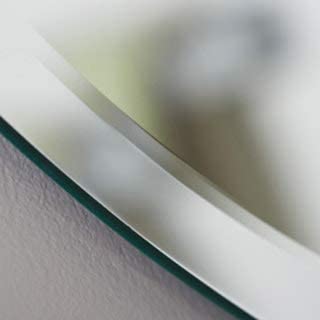 Frameless Oval Beveled Mirror Clear /n Modern Contemporary Includes Hardware