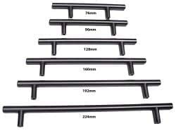11 inch Solid Stainless Steel Finish Cabinet Bar Pulls (Case 25) Grey Metal Nickel
