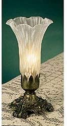 White 8 inch Buffet Lamp Tiffany