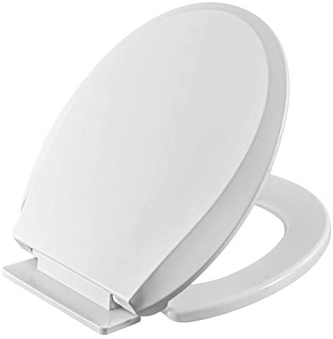 High Plastic Round Front Toilet Seat Quick Install Easy