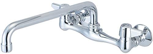 Central Brass Two Handle Wallmount Kitchen Faucet 12" Tube