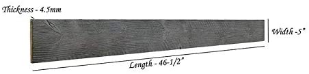 3D Reclaimed Rectangular DIY Peel Stick Mixed Brown Wood Panels Plank Decor 10 / 16sqft Per Box