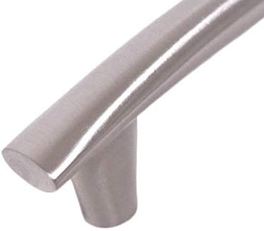 Contemporary 5 1/4 Inch Round Arch Design Stainless Steel Finish Cabinet Bar Pull Handle (Case 4) Nickel