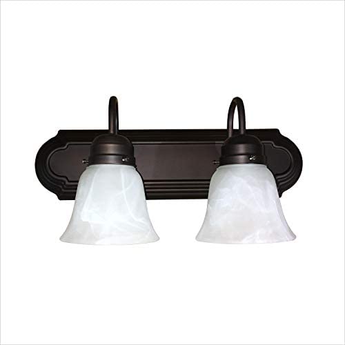 2 Light Vanity Light Oil Rubbed Bronze Black Modern