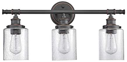 All one Bronze Bathroom Set Brown Farmhouse Metal Dimmable - Diamond Home USA