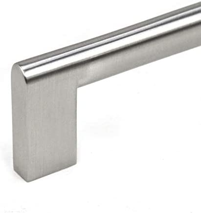 Contemporary 6 15/16" Key Shape Design Stainless Steel Finish Cabinet Bar Pull Handle (Case 4) Silver Aluminum Nickel - Diamond Home USA