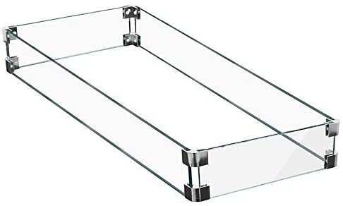 Patio Heaters Glass Wind Screen 28 75" X 14" 25" l X 5 w X 5