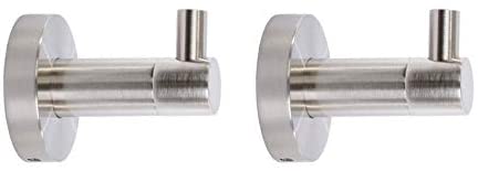 Set 2 Brushed Nickel Hooks Finish Rust