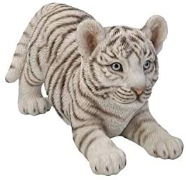 Playing Tiger Baby Statue Polyresin - Diamond Home USA