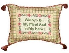 Always My Mind Pillow Green Floral Modern Contemporary