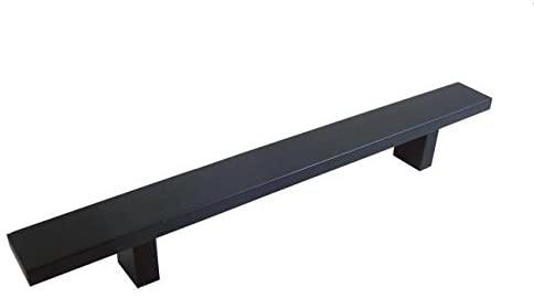 Contemporary 10 inch Rectangular Matte Black Cabinet Bar