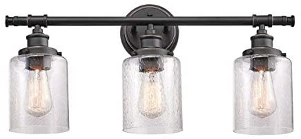All one Bronze Bathroom Set Brown Farmhouse Metal Dimmable - Diamond Home USA
