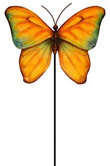 Handmade Blue Yellow Garden Decoration Modern Contemporary Traditional Metal - Diamond Home USA