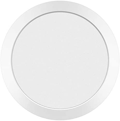 9 inch White 120v Led Round Flush Mount Transitional Acrylic