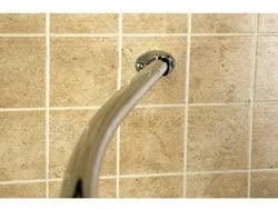 Plus Curved Shower Rod Silver Finish
