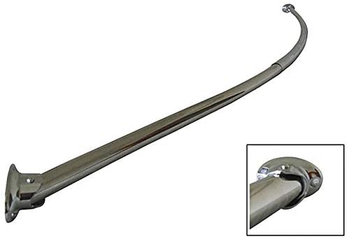 Plus Curved Shower Rod Silver
