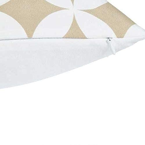 Tropical 18 inch Printed Throw Pillow Cover Color Geometric Mid Century Modern Polyester Removable - Diamond Home USA