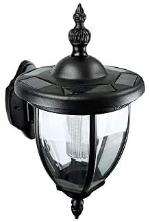Wall Mount Solar Lantern Black - Diamond Home USA
