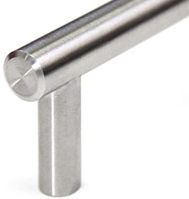 Solid Stainless Steel Cabinet Bar Pull Handles (Case 4) Grey Nickel Finish - Diamond Home USA