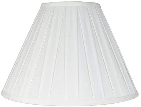 Box Pleat Lamp Shade 8 Inch Top 16 Bottom 11 Slant Off White