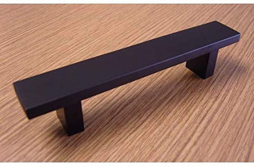 Contemporary 10 inch Rectangular Matte Black Cabinet Bar Pull Handle (Case 5) Aluminum - Diamond Home USA