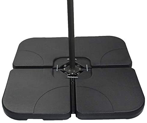 MISC Patio Premier Blow Offset Umbrella Base Black Square Plastic
