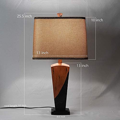 26" European Vintage Bronzed Table Lamp 26 Brown Mid Century Modern Energy Efficient - Diamond Home USA