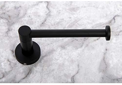 Matte Black Toilet Paper Holder N/ Solid Color Modern Contemporary Brass Same Size Set - Diamond Home USA