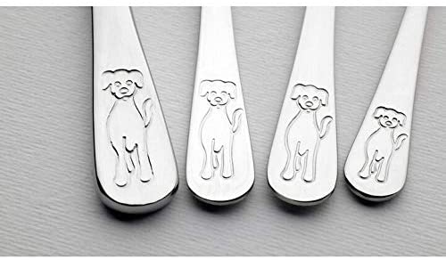 Dog Children 4 Piece 18/10 Stainless Steel Flatware Set Silver Casual - Diamond Home USA