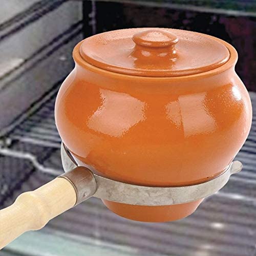 1 pc Stoneware Brown Round Ceramic 1 Piece Dishwasher Safe Handmade - Diamond Home USA