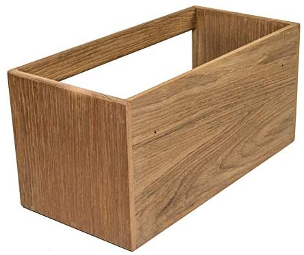 Teak Utility Shelf/hardcover Book Rack 15" L X 7 1/4" H D Brown No Accessories - Diamond Home USA