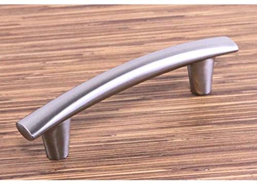Contemporary 5 1/4 Inch Round Arch Design Stainless Steel Finish Cabinet Bar Pull Handle (Case 4) Nickel