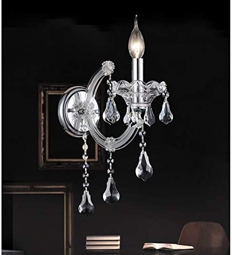 1 Light Wall Sconce Chrome Finish Traditional Stainless
