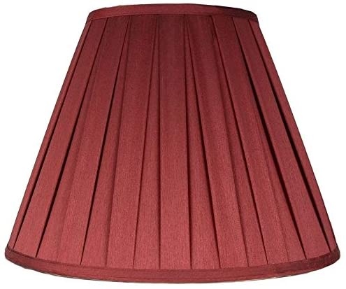 MISC Box Pleat Lamp Shade 8 Inch Top 16 Bottom 11 Slant Off White Black Off/White Red