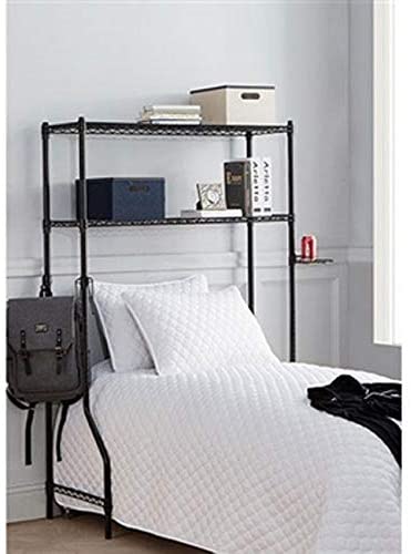 Over Bed 2 Shelf System Black Stainless