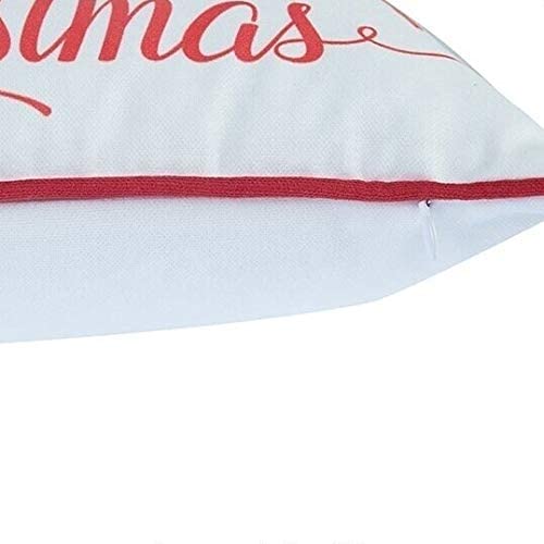Christmas Santa Printed Throw Pillow Cover Gift 12"x20" Color Motif Classic Polyester Removable - Diamond Home USA