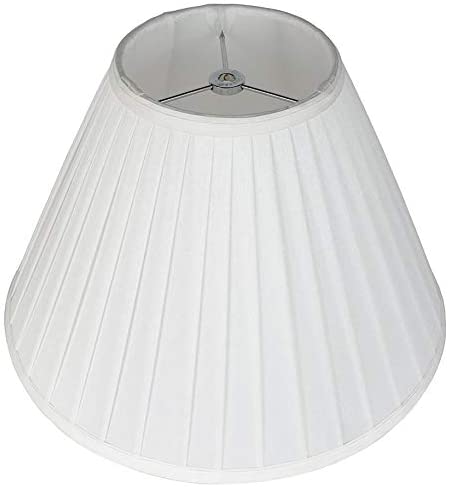 Softback Empire Side Pleat Lampshade Faux Silk 6x14x9 Off