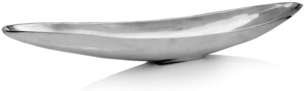 5" X 31 5" 4" Long Boat Tray Silver Novelty - Diamond Home USA