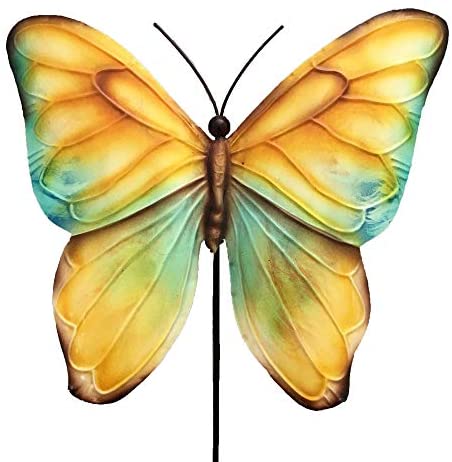 Handmade Blue Yellow Garden Decoration Modern Contemporary