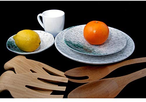 4 Piece Dinner Set Casual Round 4 Piece Dishwasher Safe - Diamond Home USA